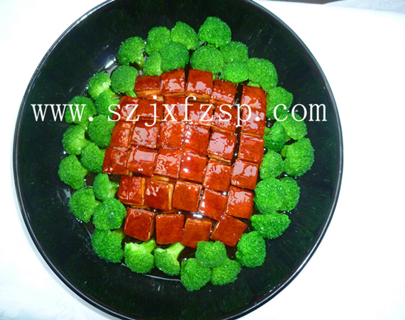 仿真菜:四川风味的红烧肉模型