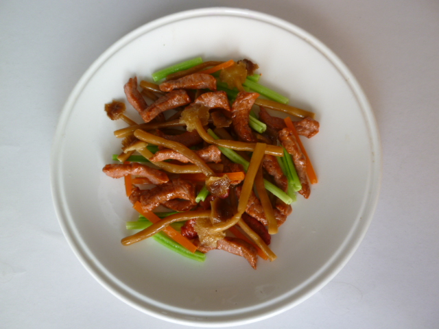 茶树菇炒牛柳模型