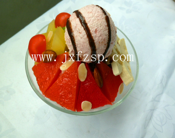 仿真甜品模型 鲜水果冰激凌模型