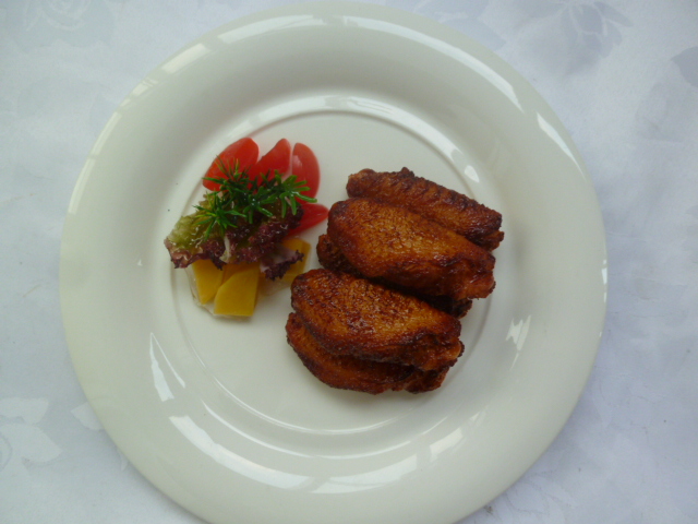 仿真烧烤食品模型：奥尔良鸡翼食品模型