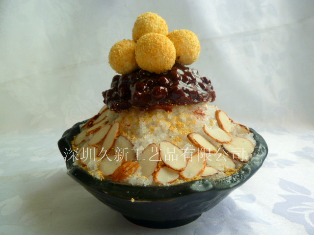 食品模型 红豆汤园冰甜品食品模型