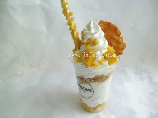 <b>冰点甜品食品模型 芒果冰激凌甜品食品模型</b>