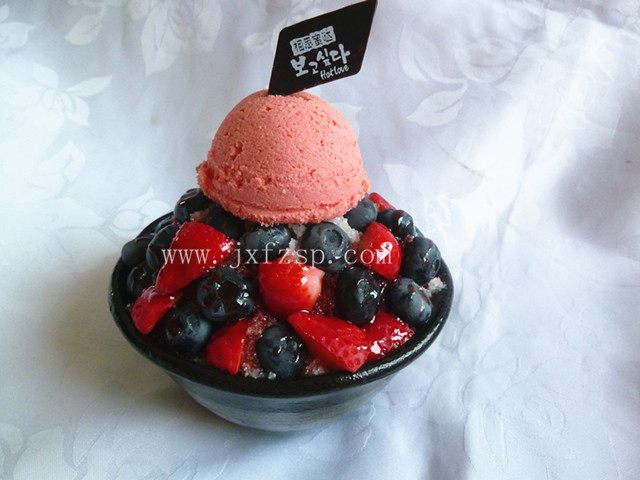 <b>韩式雪冰假菜 蓝莓雪冰假菜</b>
