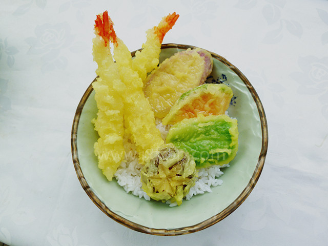 食物模型 日式天妇罗饭模型