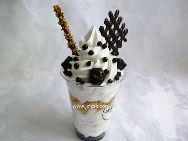 仿真甜品食物模型 巧克力冰激凌模型